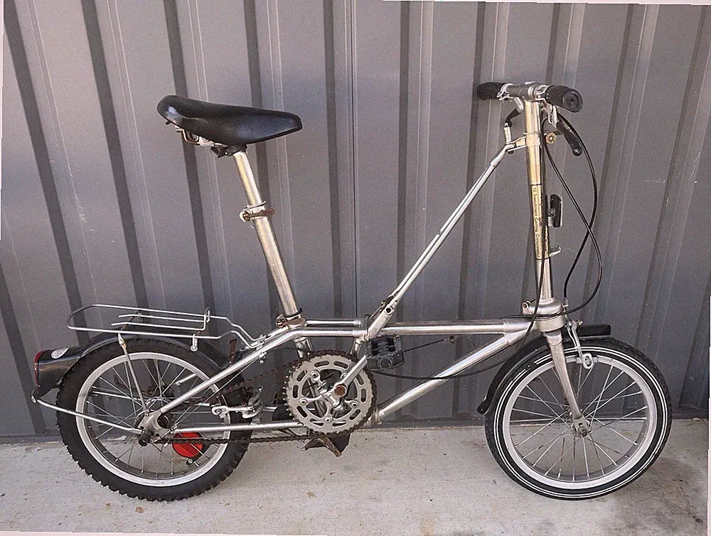 Vintage DAHON Stainless Steel Folding 3 Speed Bicycle. For Boat Or RV
