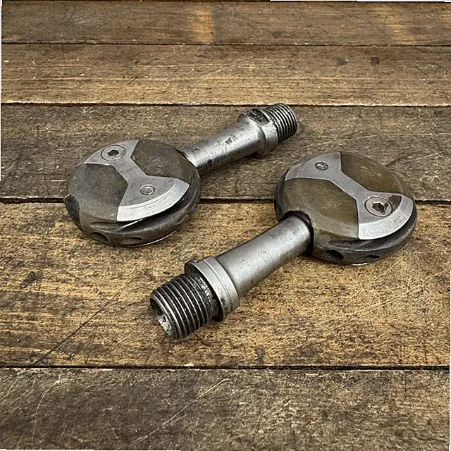 Vintage Speedplay Clipless Road Bike Pedals 9/16 Silver Pair Stainless Spindles