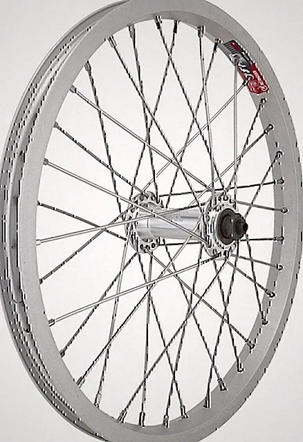 Wheel Master 16x1.75" Recumbent Front Wheel - Alloy, QR, Silver, 36H